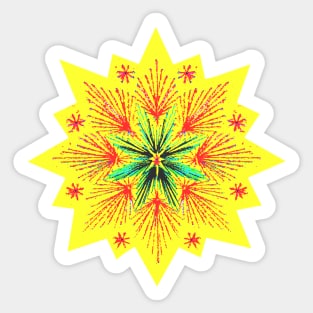 Coloured Star 1 Sticker